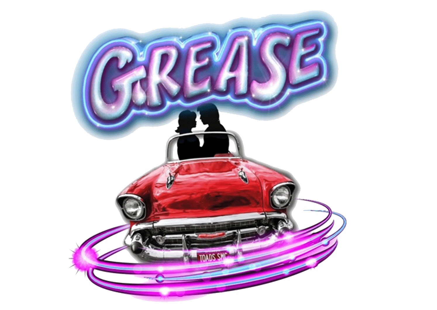 A logo of Grease The Musical.